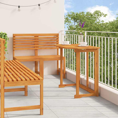 Garten Bistro Set 5 pcs Braun Akazie Massivholz