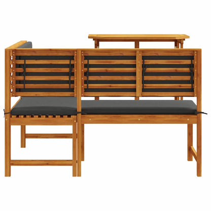 Gartenbänke Set 2 pcs Braun Akazie Massivholz