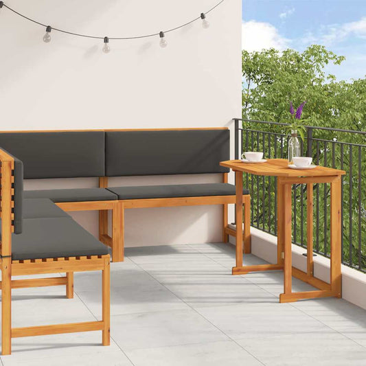 Gartenbänke Set 4 pcs Braun Akazie Massivholz