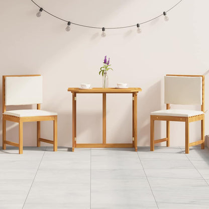 Garten Bistro Set 3 pcs Braun Akazie Massivholz