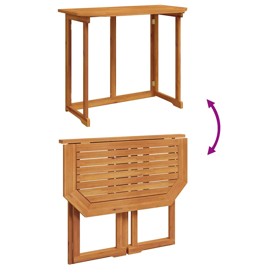 Garten Bistro Set 3 pcs Braun Akazie Massivholz