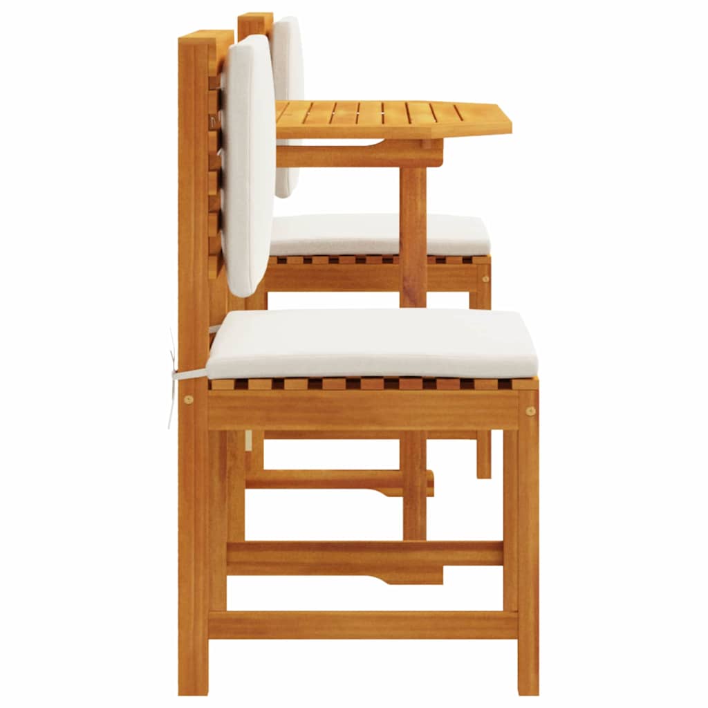 Garten Bistro Set 3 pcs Braun Akazie Massivholz