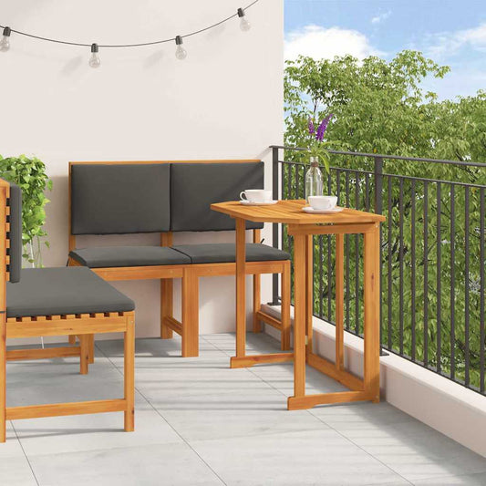 Garten Bistro Set 3 pcs Braun Akazie Massivholz
