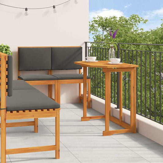 Garten Bistro Set 5 pcs Braun Akazie Massivholz
