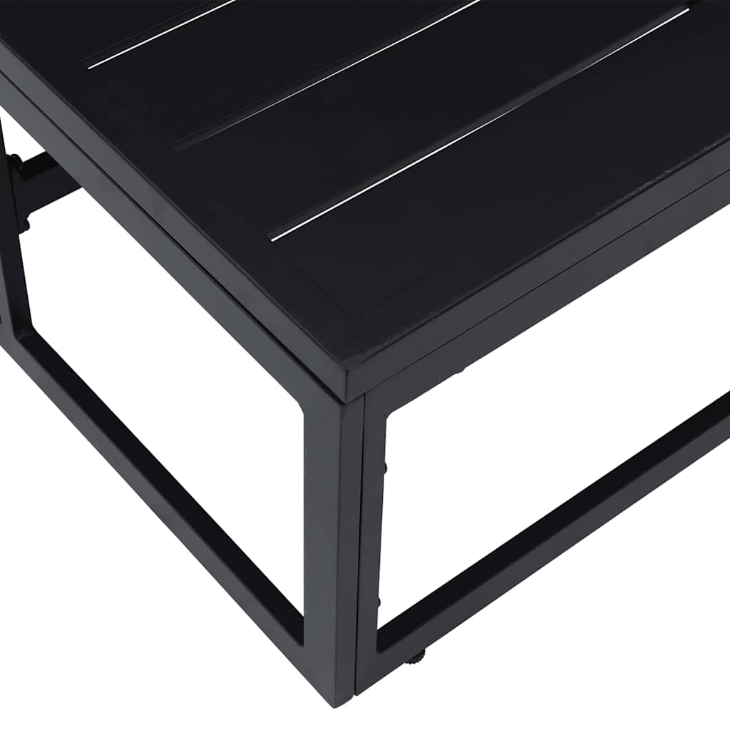 Gartenmöbel Schwarz Aluminium