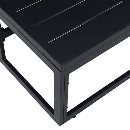 Gartenmöbel Schwarz Aluminium