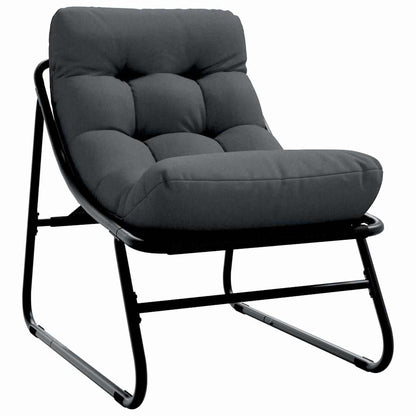 Gartenmöbel mit Kissen 3 pcs Schwarz 110 x 81 x 71cm Metall