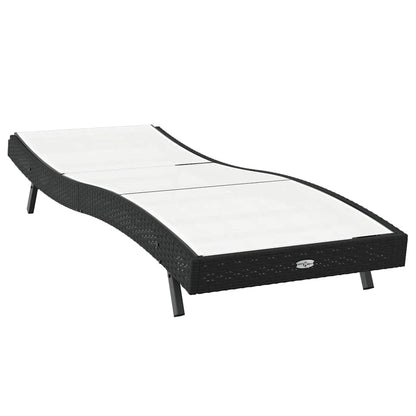 Liegestuhl 1-Person Schwarz und Weiß 70 x 197 x 82 cm