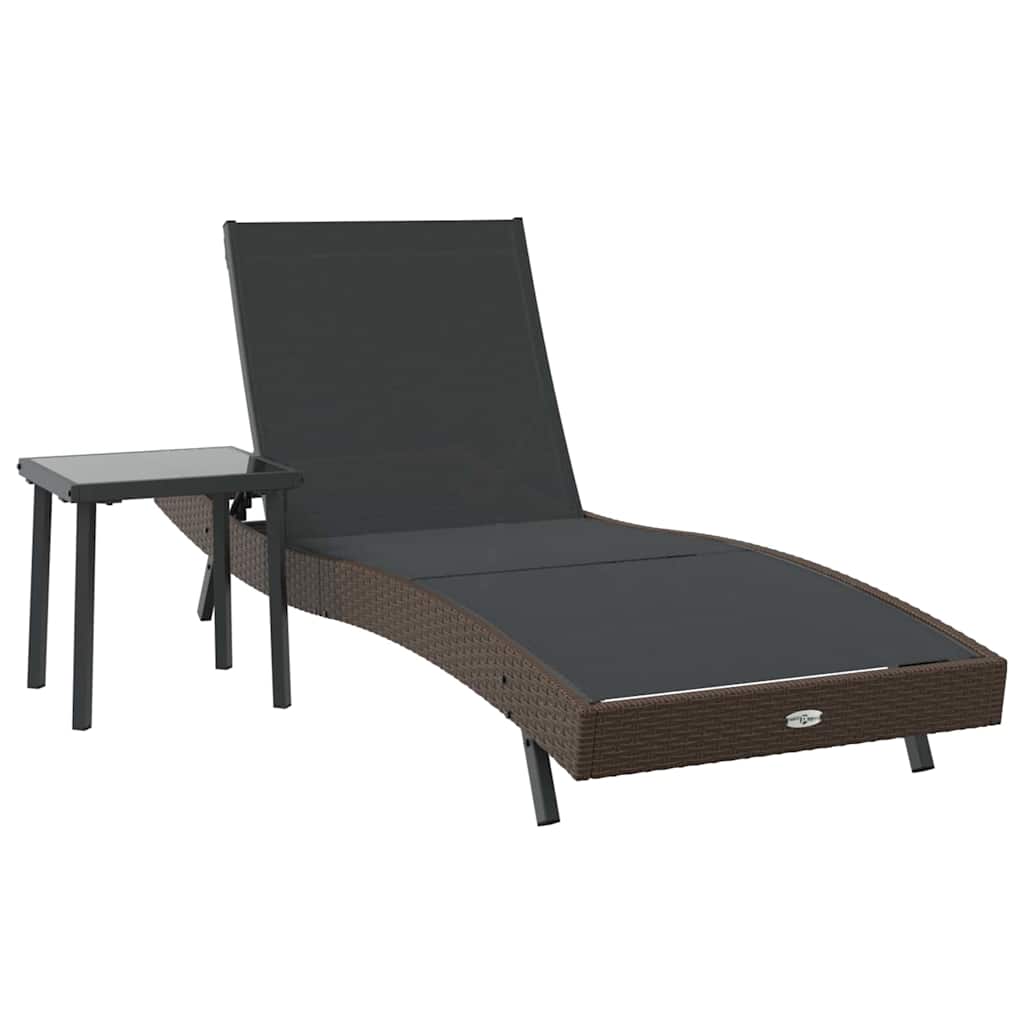 Sonnenliege mit Tisch 2 pcs Produktattribute 40 x 40 x 40.5 cm