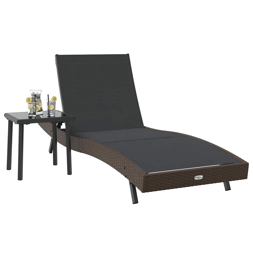 Sonnenliege mit Tisch 2 pcs Produktattribute 40 x 40 x 40.5 cm