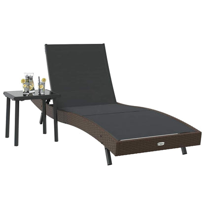 Sonnenliege mit Tisch 2 pcs Produktattribute 40 x 40 x 40.5 cm