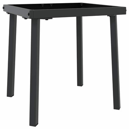 Sonnenliege mit Tisch 2 pcs Schwarz 40 x 40 x 40,5 cm