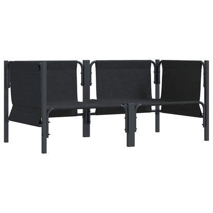 Gartenmöbel mit Kissen mit Kissen 2 pcs Anthrazit Stahl