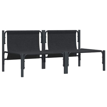 Gartenmöbel mit Kissen mit Kissen 2 pcs Anthrazit Stahl