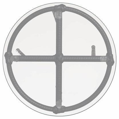 Garten Essgruppe 3 pcs Schwarz und Anthrazit Poly-Rattan, Stahl