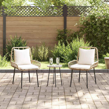 Garten Essgruppe 3 pcs Braun und Schwarz und Creme