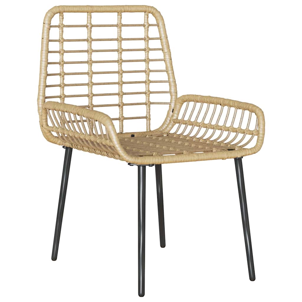 Garten Essgruppe 3 pcs Braun und Schwarz und Creme