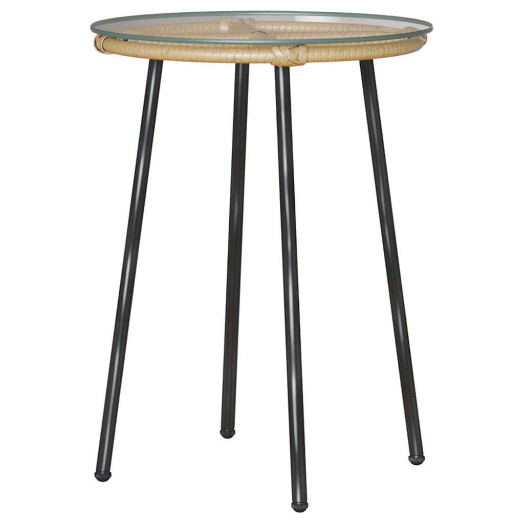 Garten Essgruppe 3 pcs Braun und Schwarz und Creme