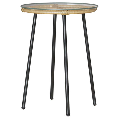 Garten Essgruppe 3 pcs Braun und Schwarz und Creme