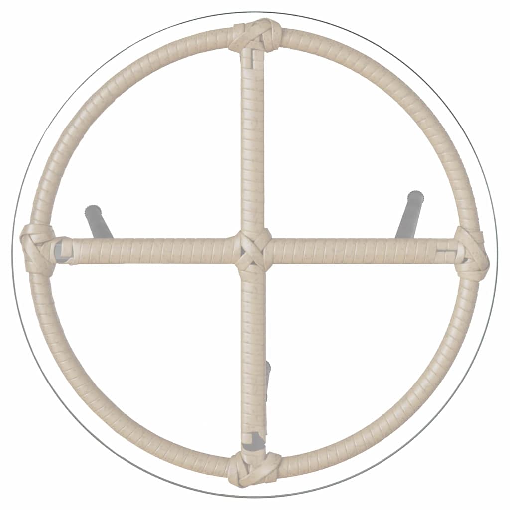 Garten Essgruppe 3 pcs Braun und Schwarz und Creme