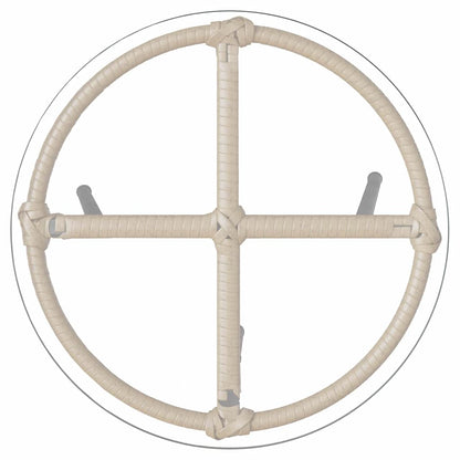 Garten Essgruppe 3 pcs Braun und Schwarz und Creme