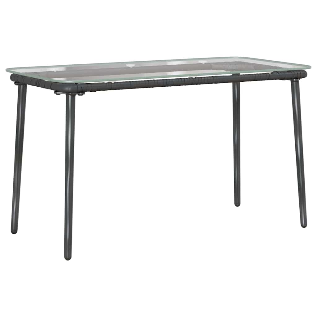 Gartentisch Schwarz 80 x 40 x 45.5 cm Poly Rattan
