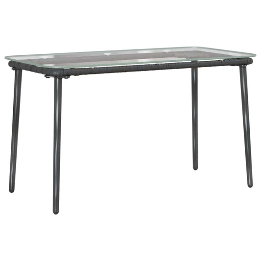 Gartentisch Schwarz 80 x 40 x 45.5 cm Poly Rattan
