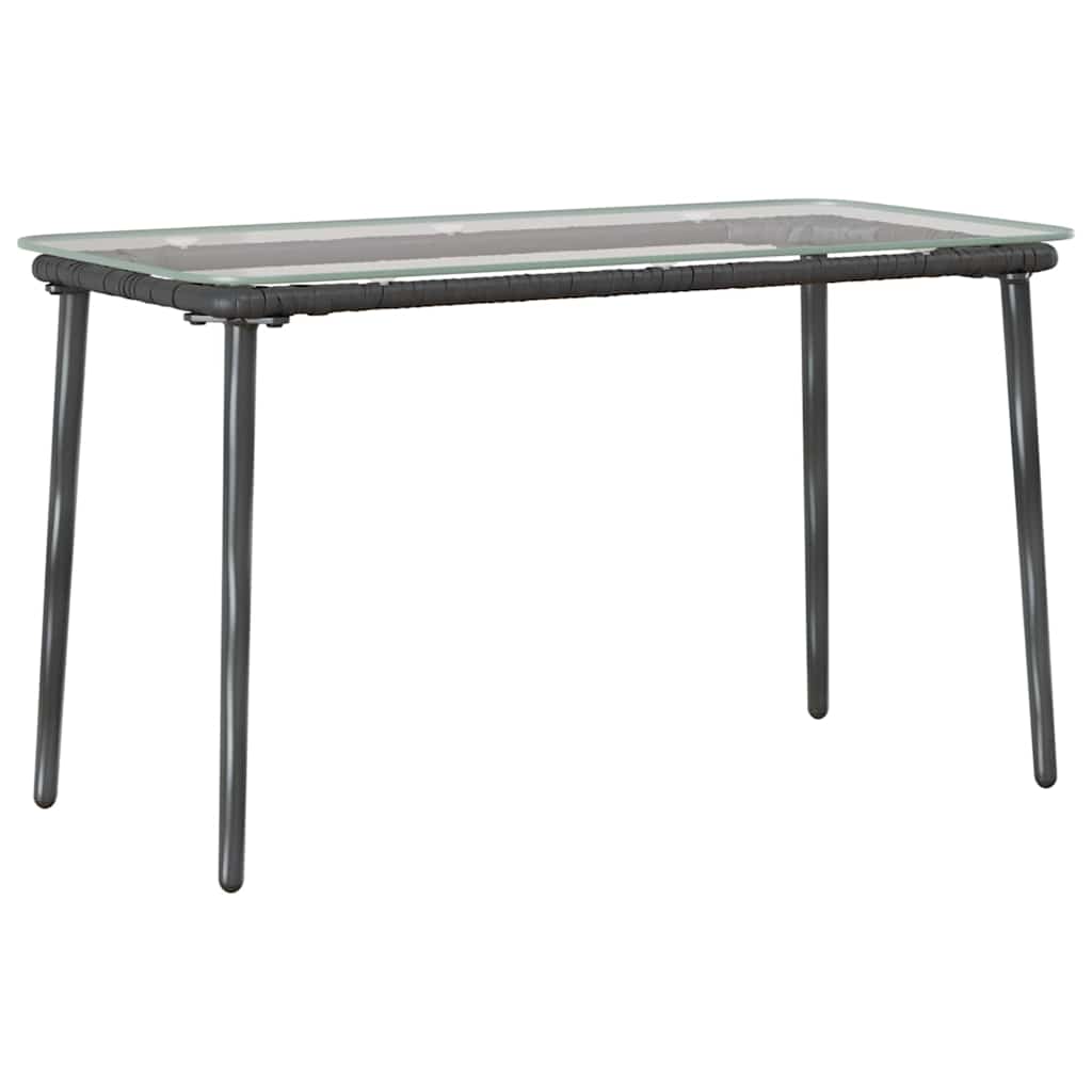 Gartentisch Schwarz 80 x 40 x 45.5 cm Poly Rattan