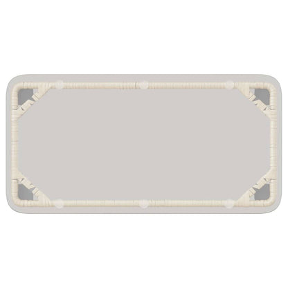 Gartentisch Natur 80 x 40 x 45.5 cm Poly Rattan