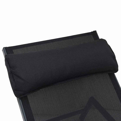 Sonnenliegen mit Tisch 2-Person 3 pcs Schwarz und Anthrazit