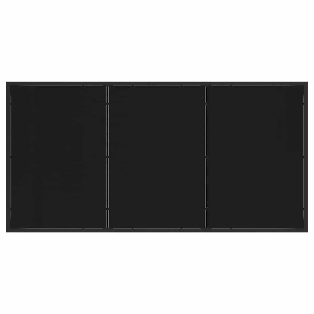 Gartentisch Schwarz 160 x 80 x 73 cm Massivholz Teak