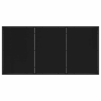 Gartentisch Schwarz 160 x 80 x 73 cm Massivholz Teak