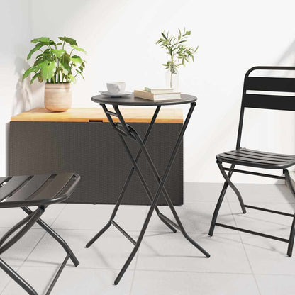 Gartentisch Anthrazit 50 x 50 x 72 cm Stahl