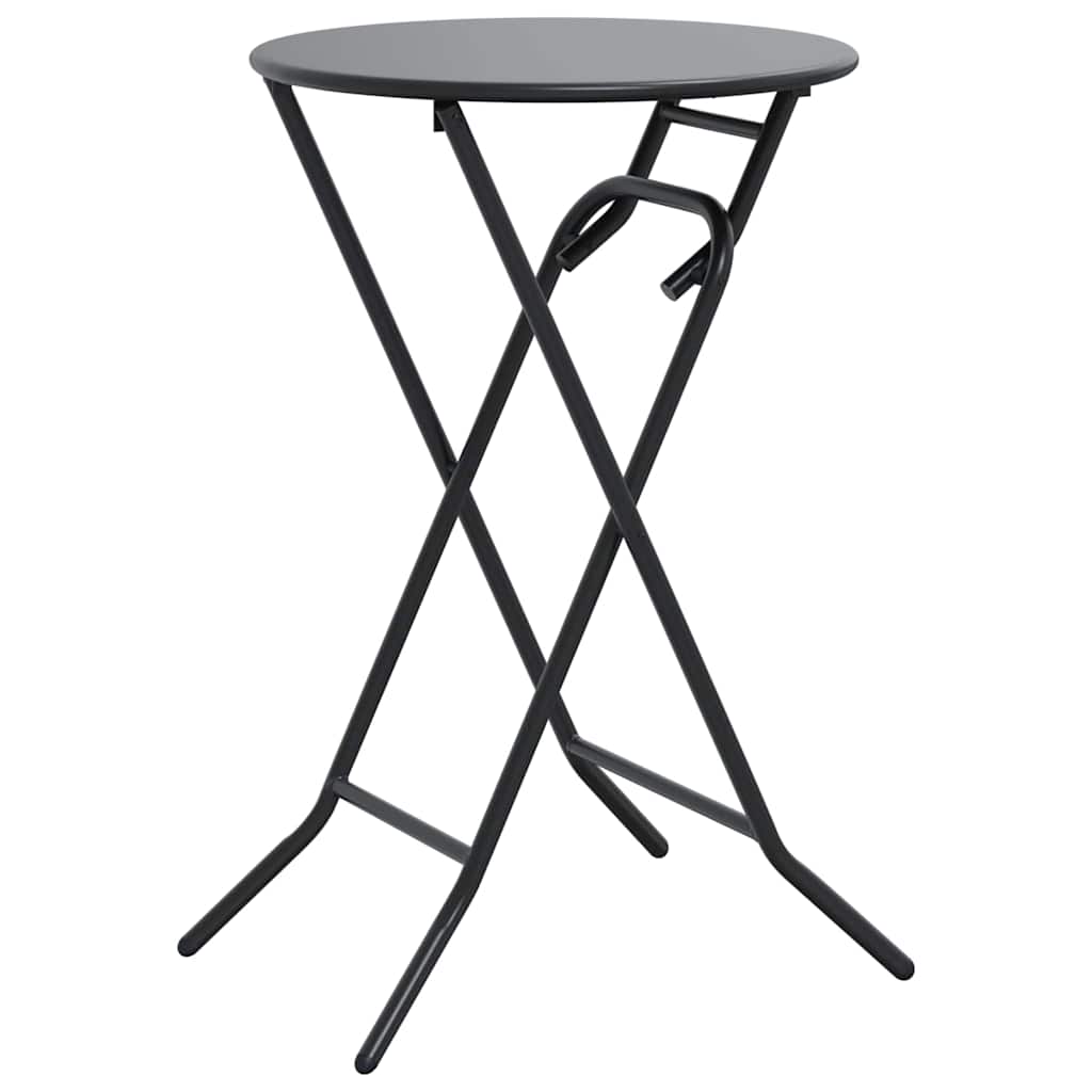 Gartentisch Anthrazit 50 x 50 x 72 cm Stahl