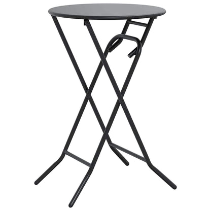 Gartentisch Anthrazit 50 x 50 x 72 cm Stahl