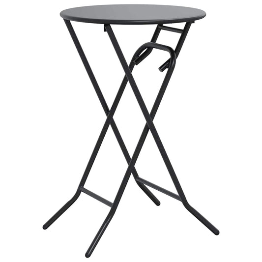 Gartentisch Anthrazit 50 x 50 x 72 cm Stahl