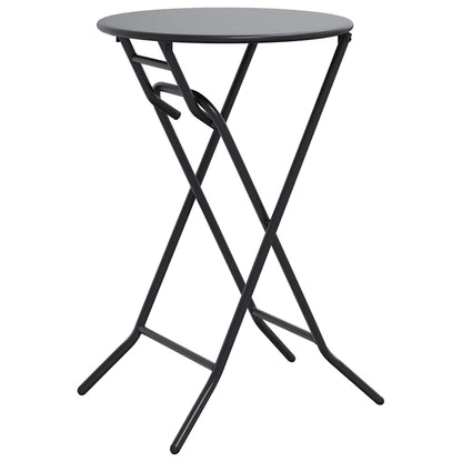 Gartentisch Anthrazit 50 x 50 x 72 cm Stahl