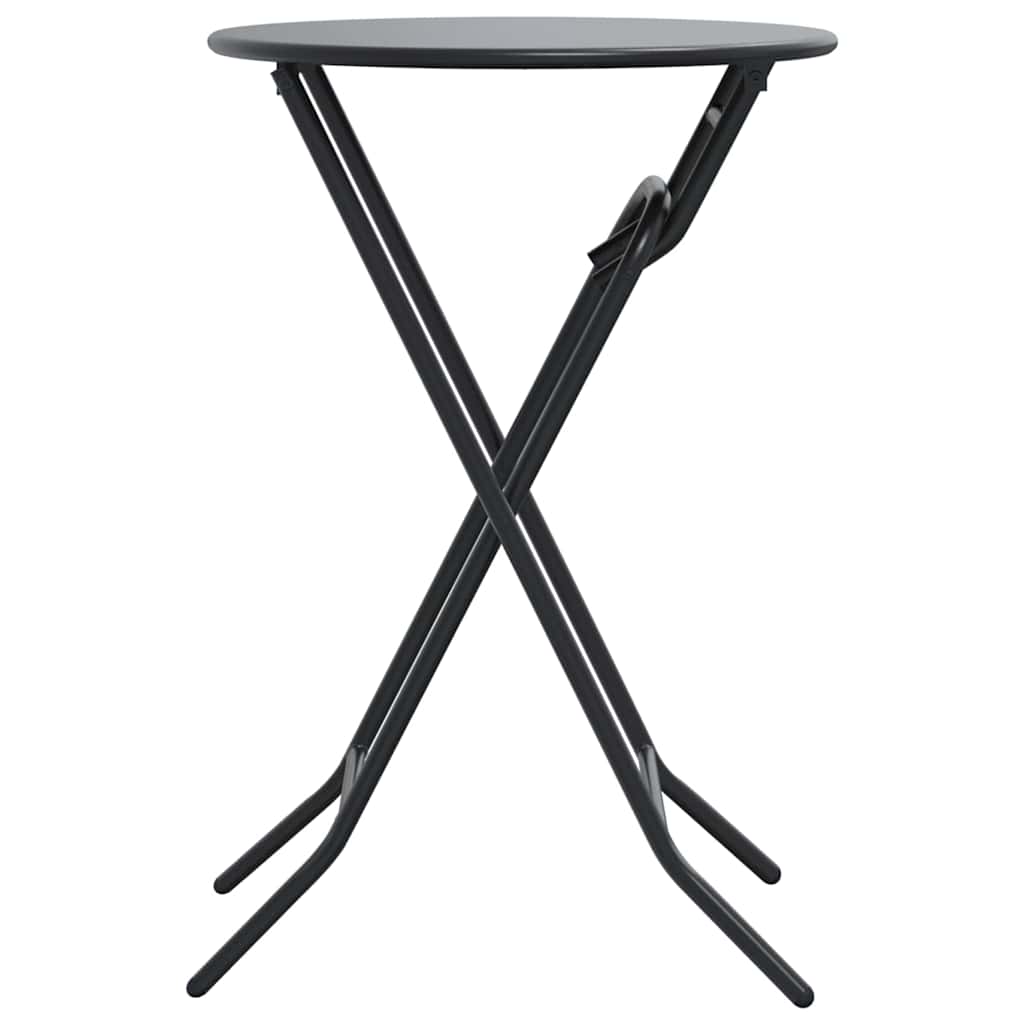 Gartentisch Anthrazit 50 x 50 x 72 cm Stahl