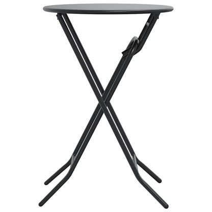 Gartentisch Anthrazit 50 x 50 x 72 cm Stahl