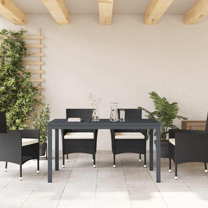 Ausziehtisch Anthrazit 180 x 80 x 76 cm Stahl