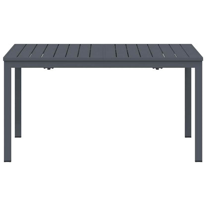 Ausziehtisch Anthrazit 180 x 80 x 76 cm Stahl