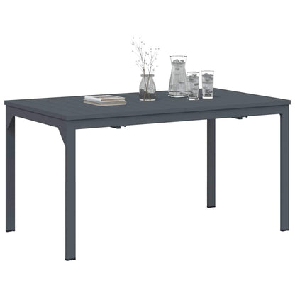 Ausziehtisch Anthrazit 180 x 80 x 76 cm Stahl