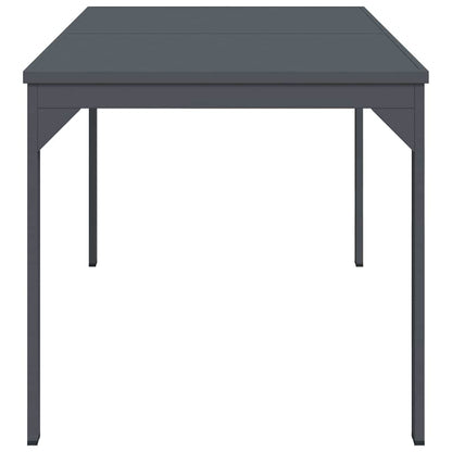 Ausziehtisch Anthrazit 180 x 80 x 76 cm Stahl