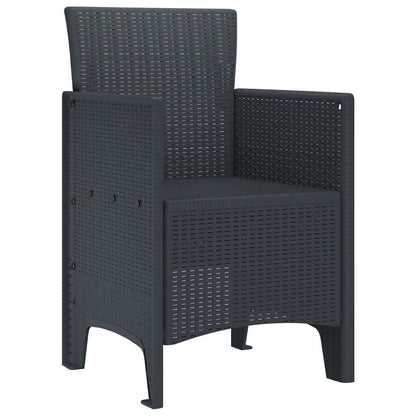 Gartenstuhl 2 pcs Anthrazit 53 x 49 x 85 cm PP