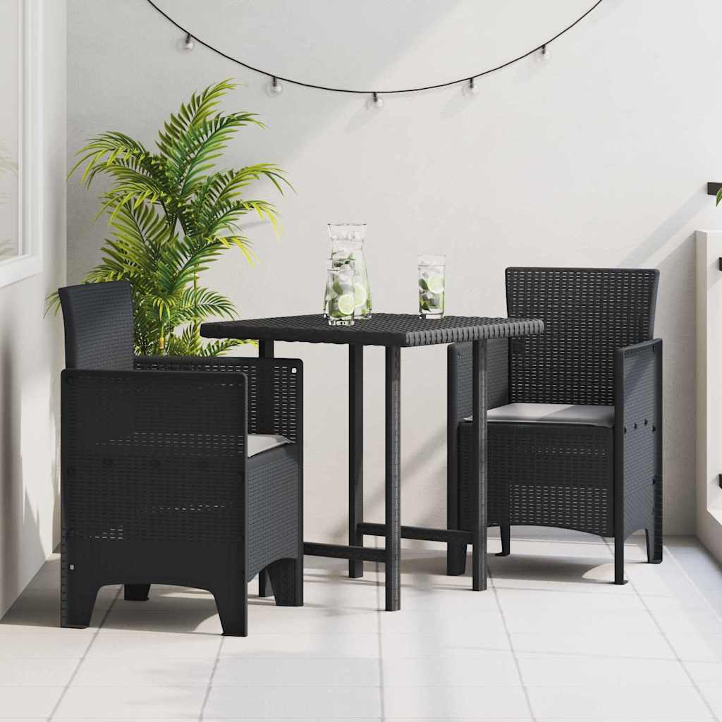 Gartenstuhl 2 pcs Anthrazit 53 x 49 x 85 cm PP