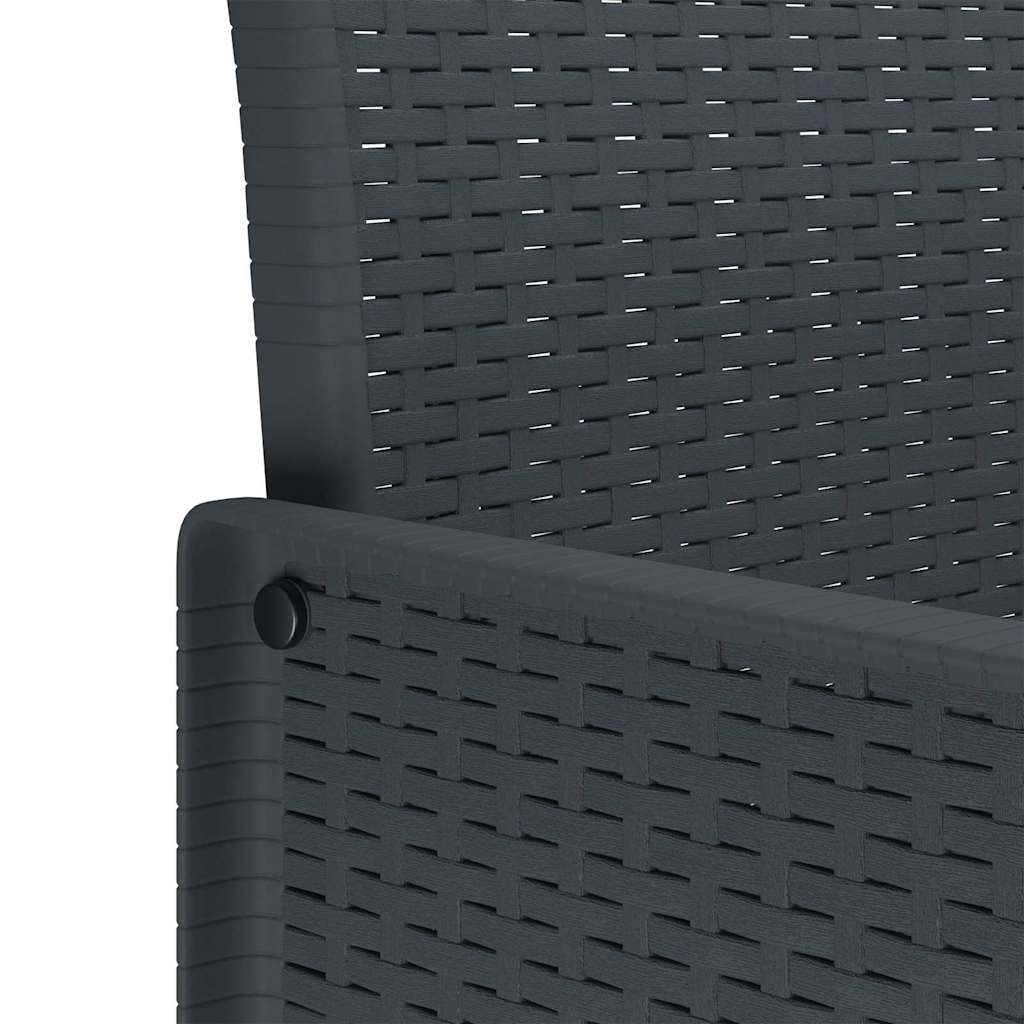 Gartenstuhl 2 pcs Anthrazit 53 x 49 x 85 cm PP