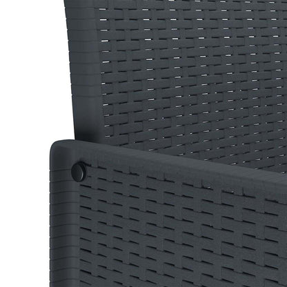 Gartenstuhl 2 pcs Anthrazit 53 x 49 x 85 cm PP