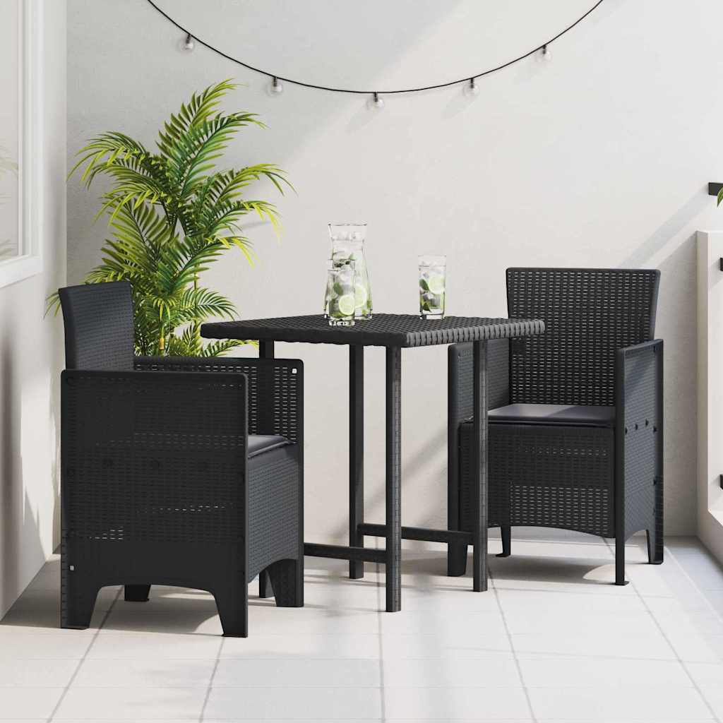 Gartenstuhl 2 pcs Anthrazit 53 x 49 x 85 cm PP