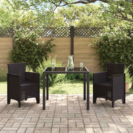 Gartenstuhl 2 pcs Braun 53 x 49 x 85 cm PP