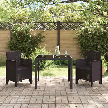 Gartenstuhl 2 pcs Braun 53 x 49 x 85 cm PP